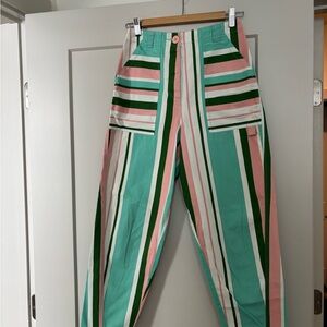 ASOS Pink and Green Striped Pants